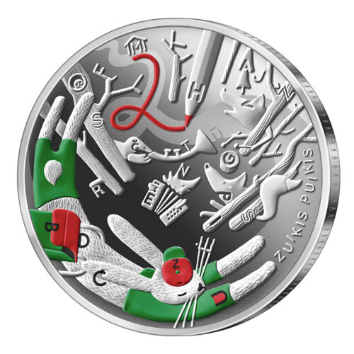 Lietuva, 5 eurai Zuikis Puikis moneta 2022m PROOF