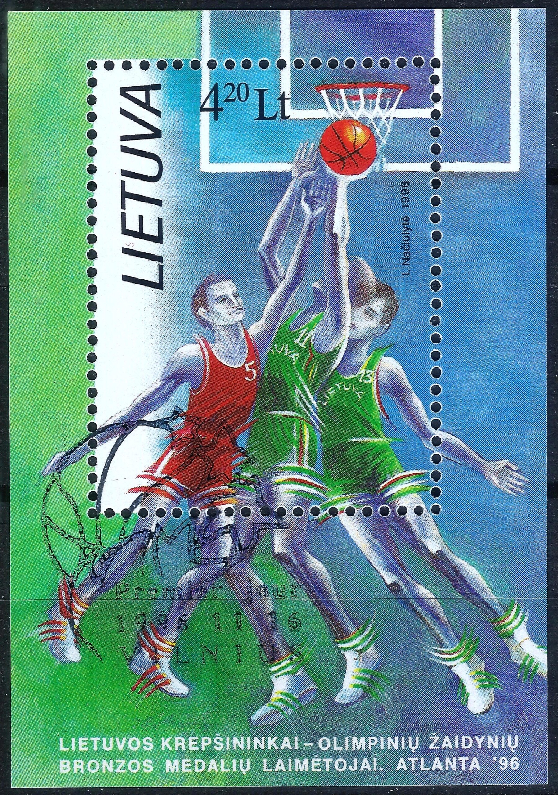 Lietuva, blokas Nr. 8, MiNr 624 Used(O)