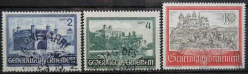 Vokietijos Reichas, Lenkijos okupacija, pilna serija, MiNr 63-65 Used(O)