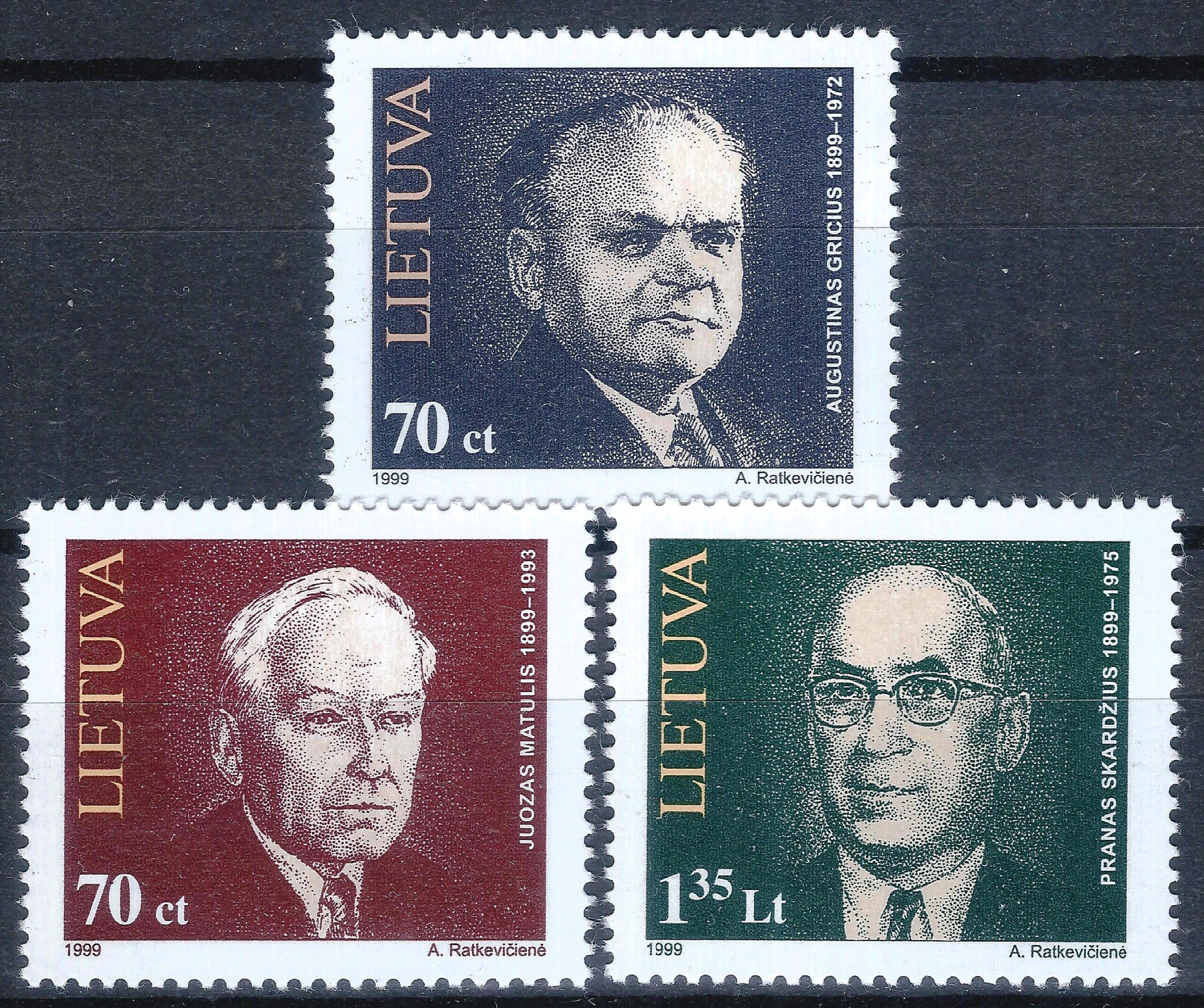 Lietuva, pilna serija MiNr 689-691 MNH** V