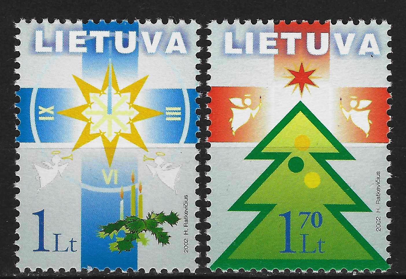 Lietuva, pilna serija MiNr 804-805 MNH** V