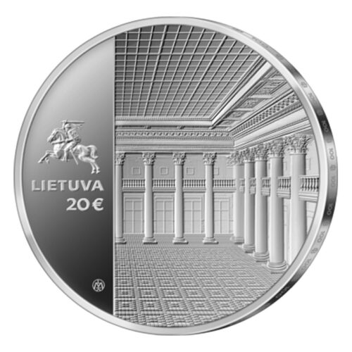 Lietuva, 20 eurų Lietuvos bankui 100m. moneta 2022m PROOF