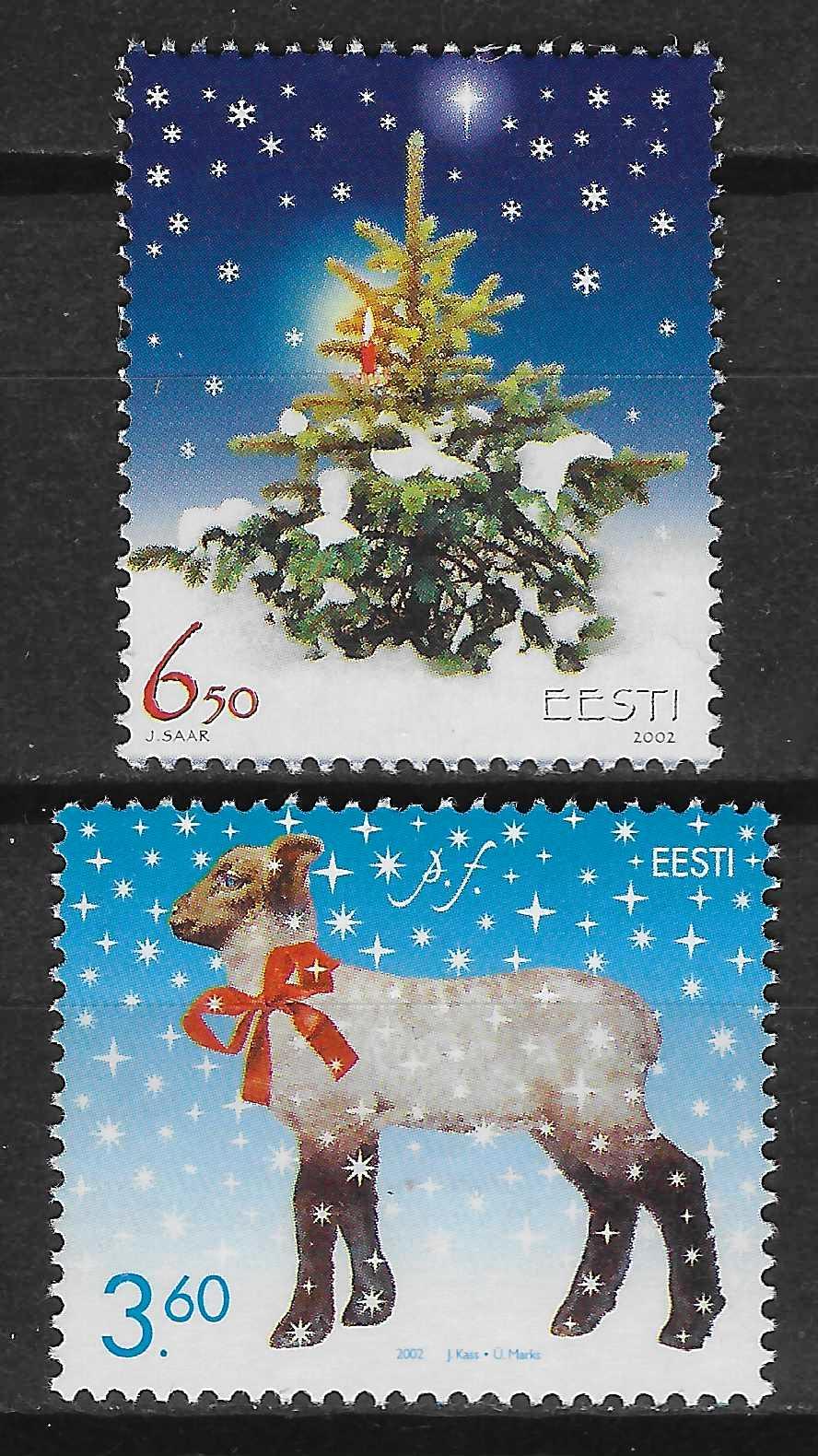 Estija, pilna serija MiNr 451-452 MNH** V