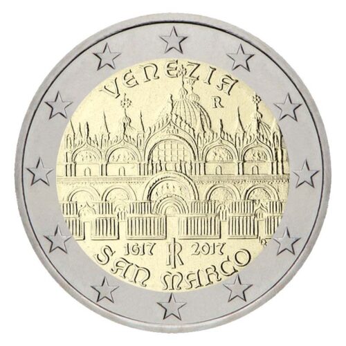 Italija, proginiai 2 eurai Venezia - San Marco, 2017m UNC