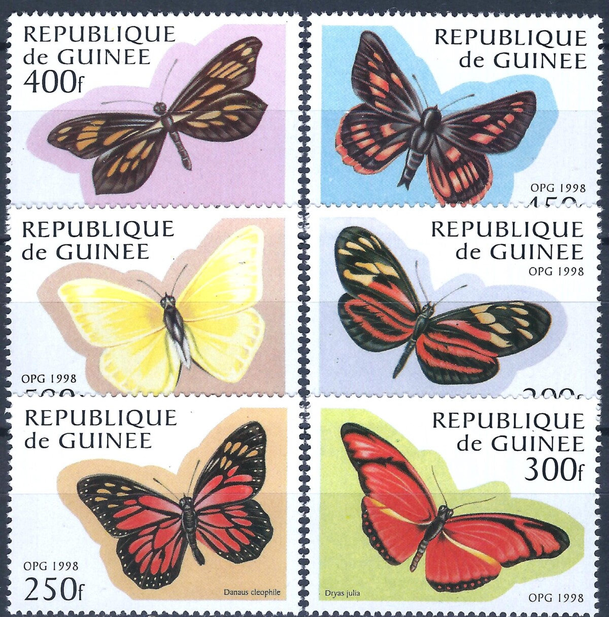 Gvinėja, pilna serija MiNr 1716-1721 MNH** V