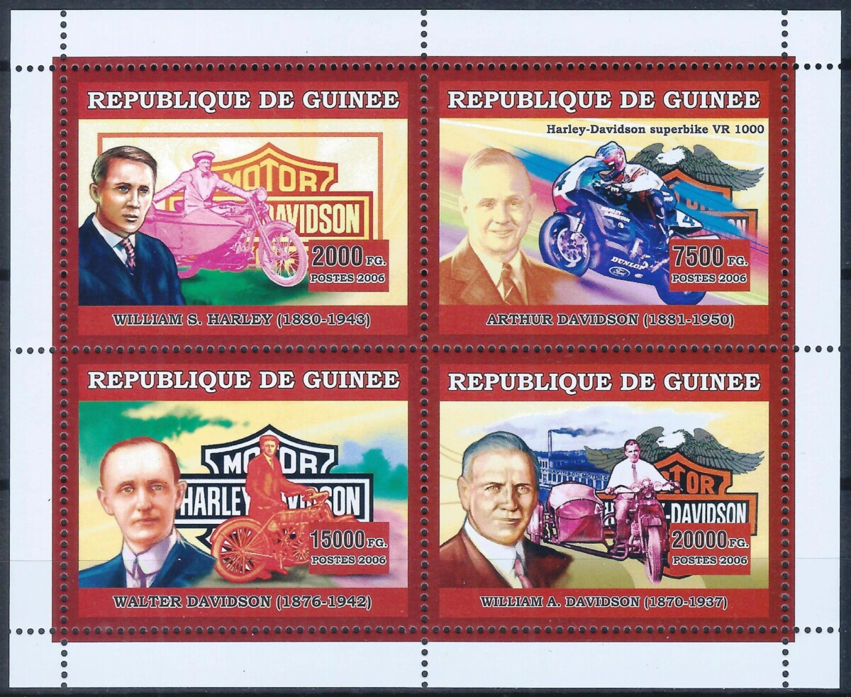 Gvinėja, pilna serija mažajame lapelyje MiNr 4469-4472 MNH** V