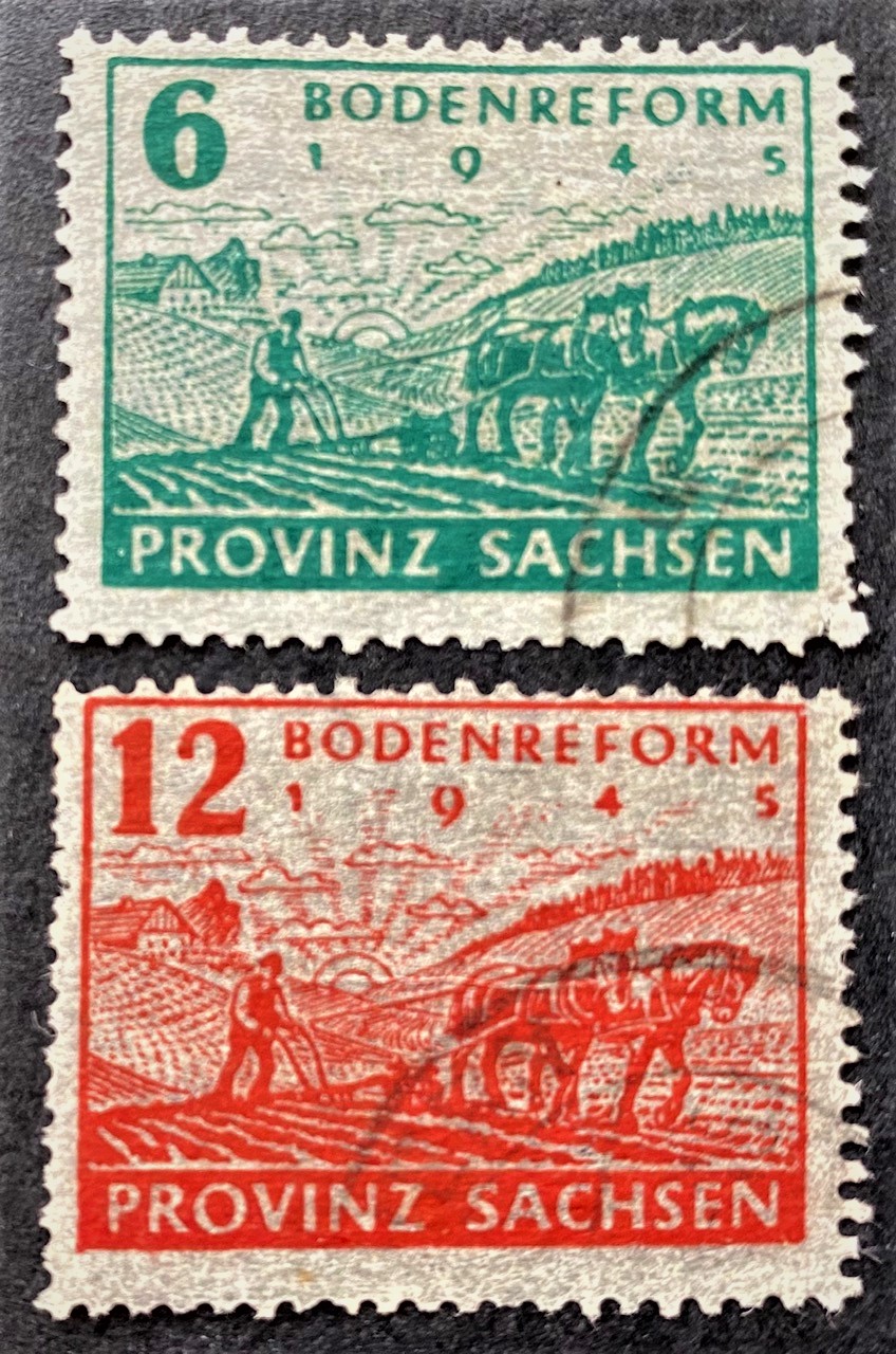 Pokario Vokietija, Sovietų zona, pilna serija, MiNr 90-91 Used (O)