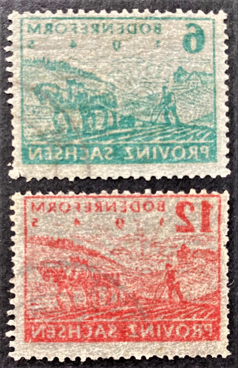 Pokario Vokietija, Sovietų zona, pilna serija, MiNr 90-91 Used (O)