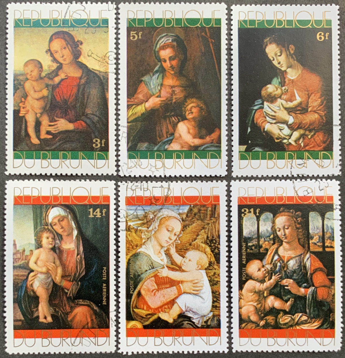 Burundis, pilna serija, MiNr 799-783 (A) Used (O)