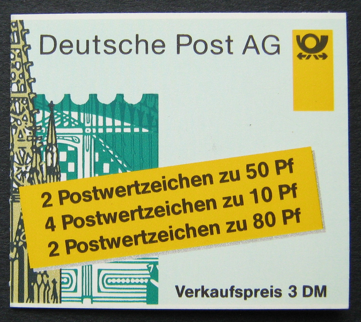 Vokietija, kišeninė knygelė Nr. 33, pilnas komplektas, MiNr 1340, 1347, 1342 MNH**