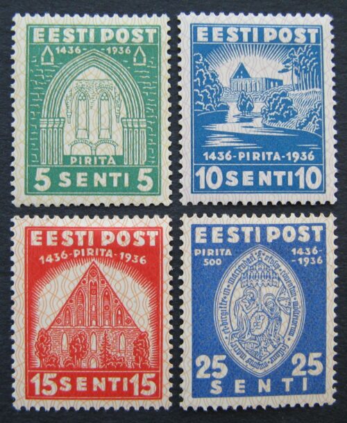 Estija, pilna serija, MiNr 120-123 MH* 2Vx1