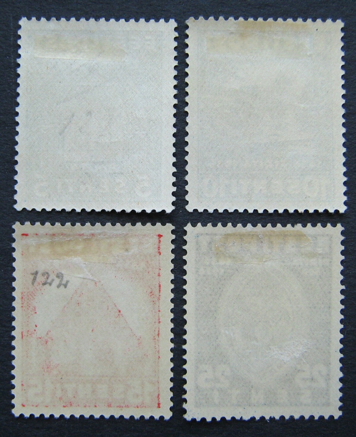 Estija, pilna serija, MiNr 120-123 MH* 2Vx1