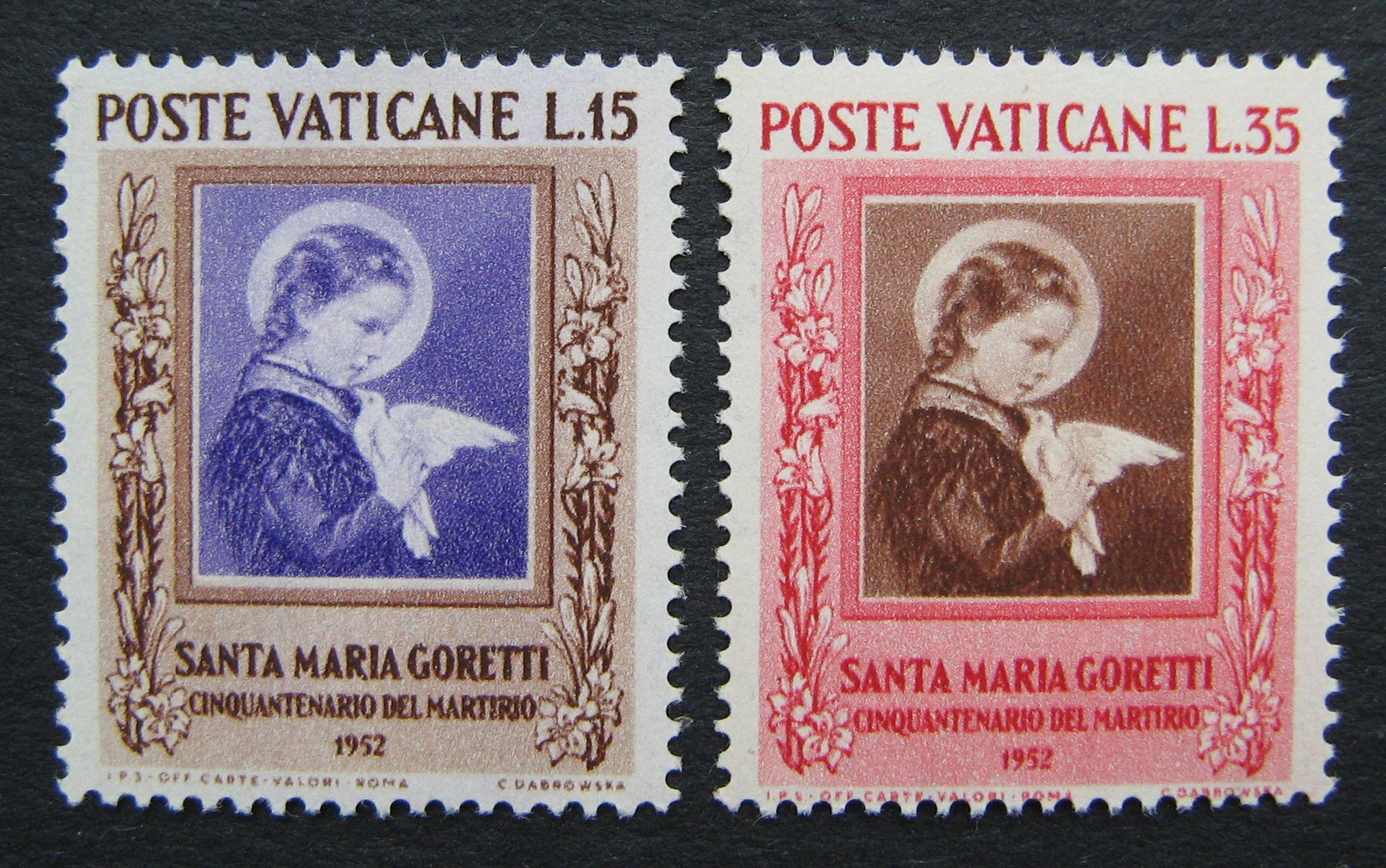Vatikanas, pilna serija, MiNr 190-191 MNH**