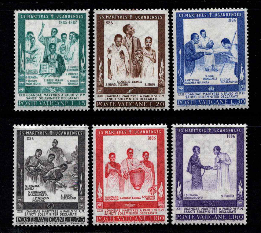 Vatikanas, pilna serija, MiNr 471-476 MNH**
