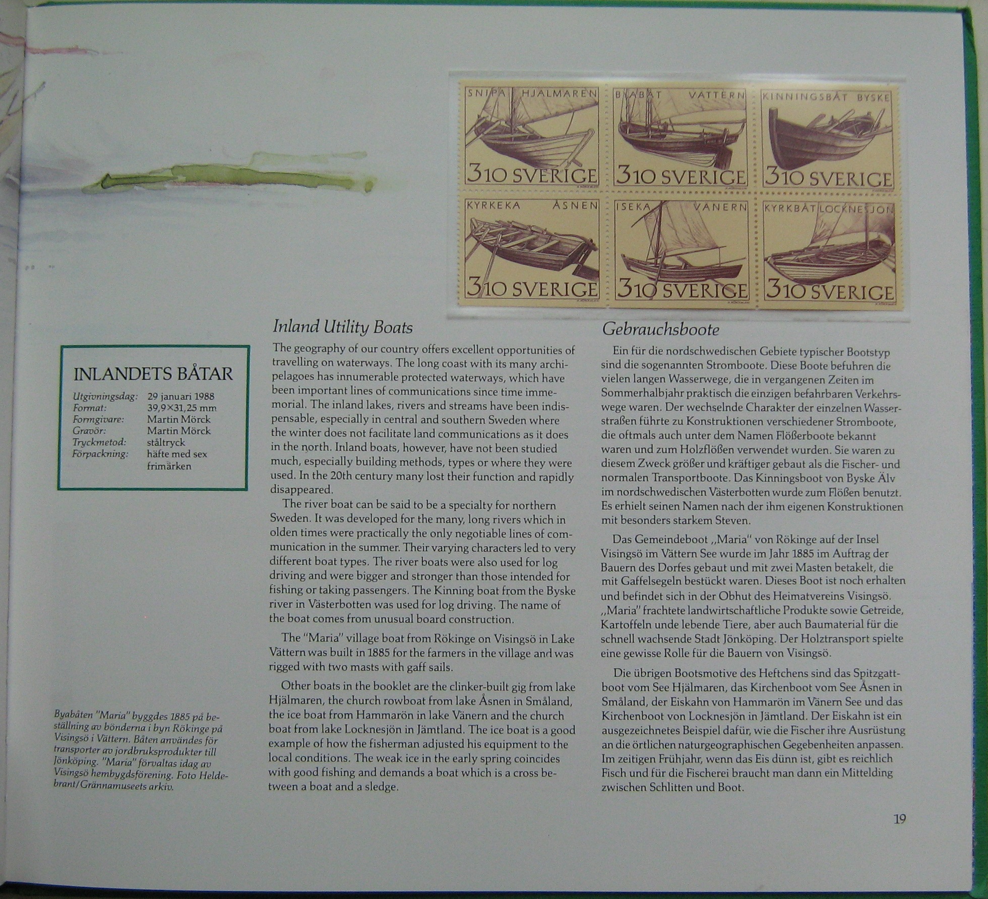 Švedija, 1987-1988 m. pašto ženklų kolekcija (MiNr 1443-1494) Švedija, 1987-1988 m. pašto ženklų kolekcija (MiNr 1443-1494)