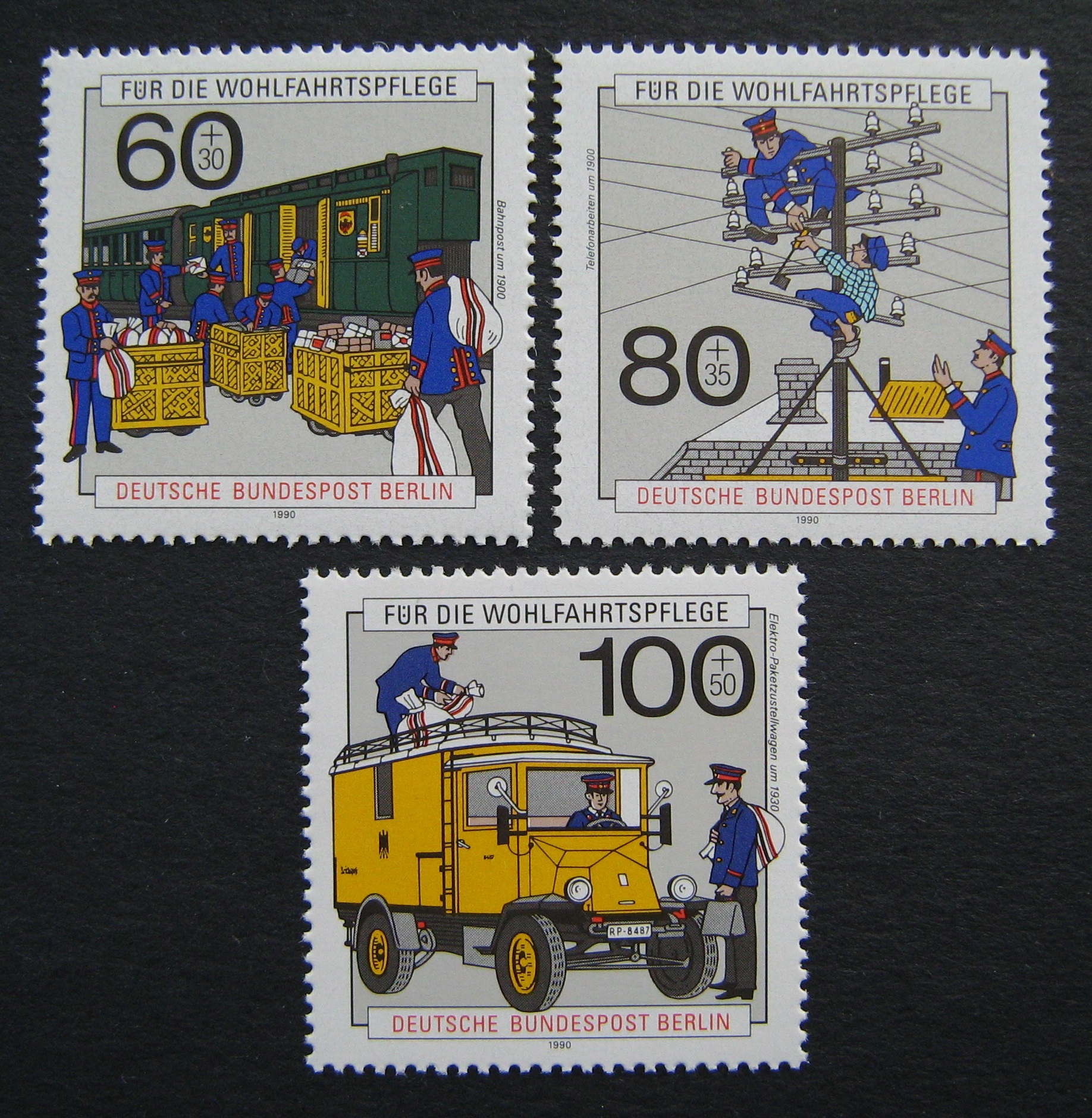 Vokietija, Vakarų Berlynas, pilna serija MiNr 876-878 MNH**