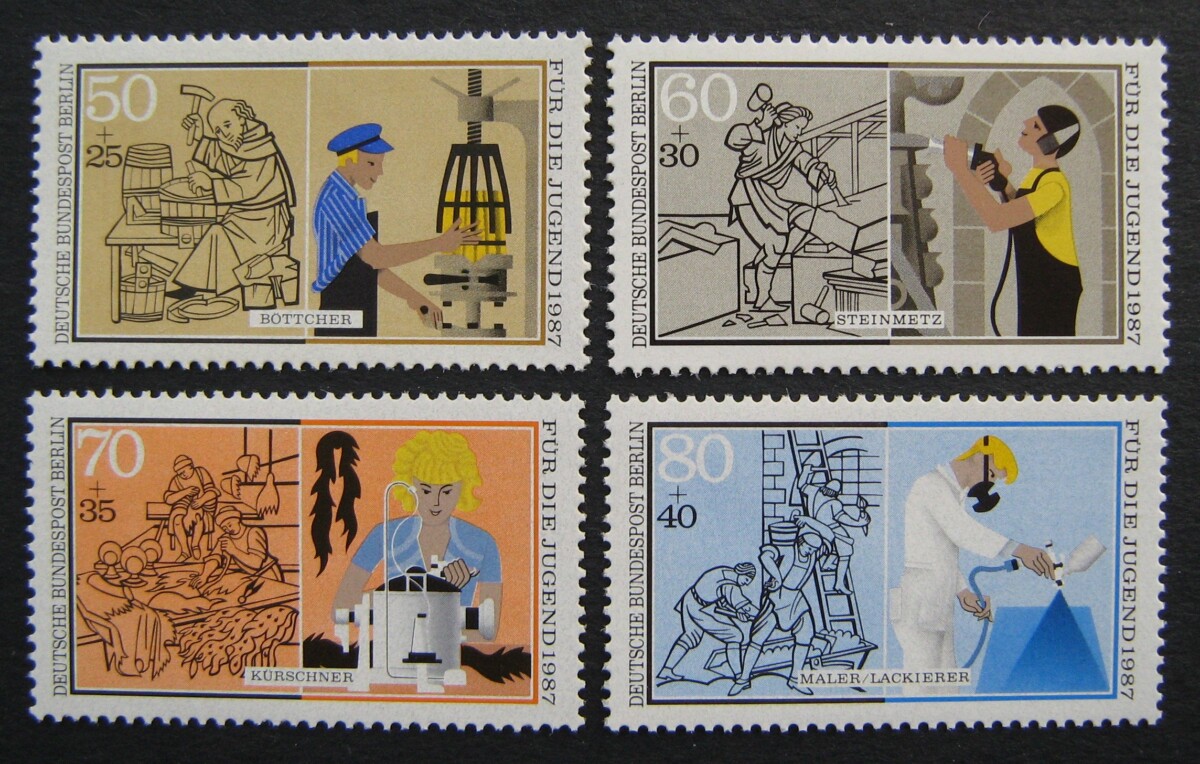 Vokietija, Vakarų Berlynas, pilna serija, MiNr 780-783 MNH**