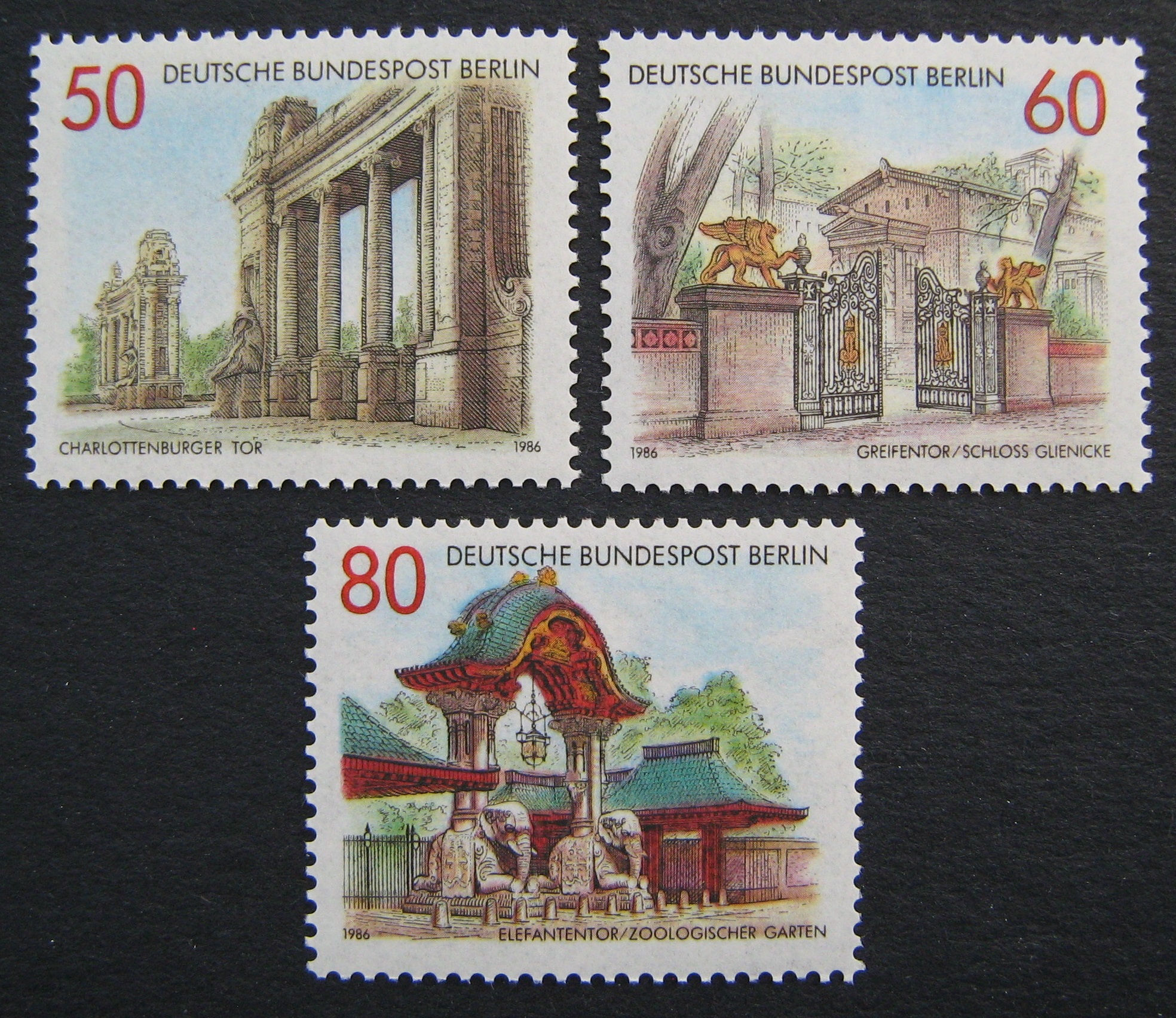 Vokietija, Vakarų Berlynas, pilna serija, MiNr 761-763 MNH**