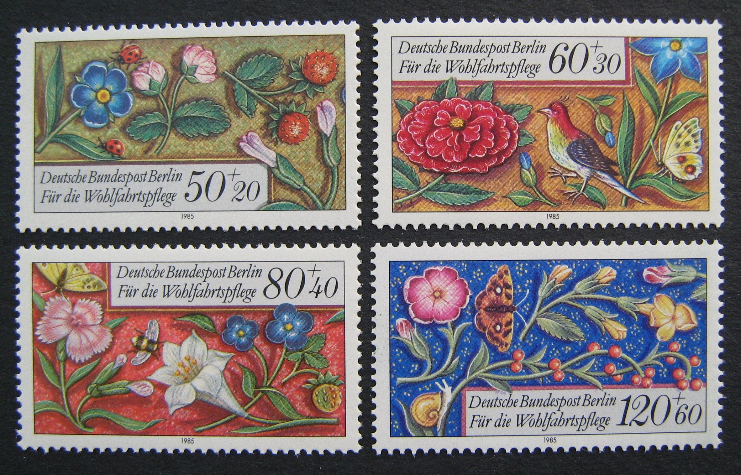 Vokietija, Vakarų Berlynas, pilna serija, MiNr 744-747 MNH**