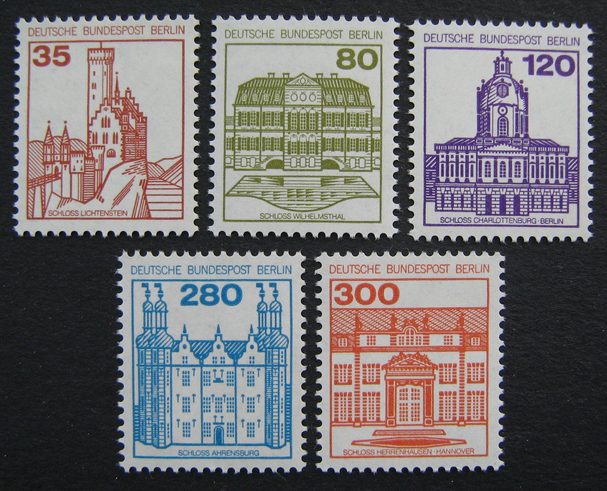 Vokietija, Vakarų Berlynas, pilna serija, MiNr 673-677 MNH**