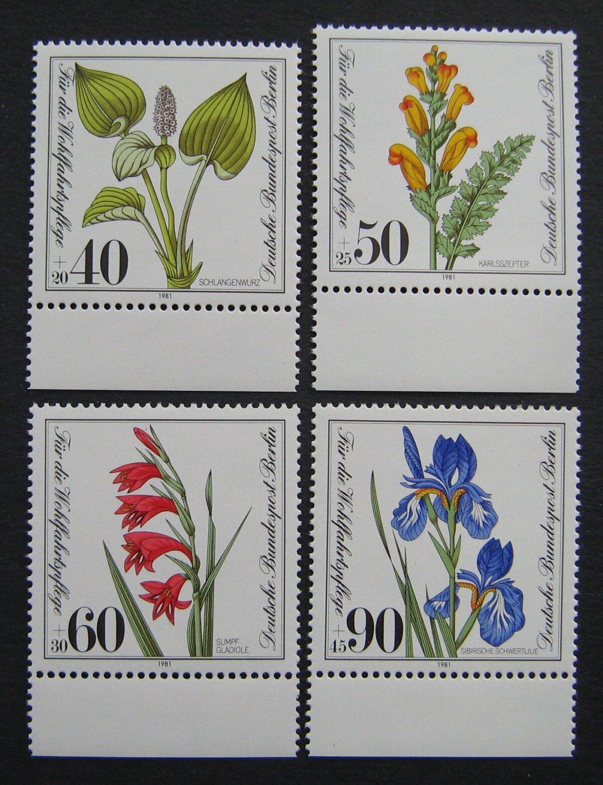Vokietija, Vakarų Berlynas, pilna serija, MiNr 650-653 MNH**