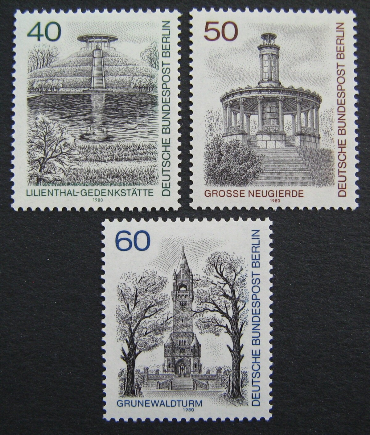 Vokietija, Vakarų Berlynas, pilna serija, MiNr 634-636 MNH**