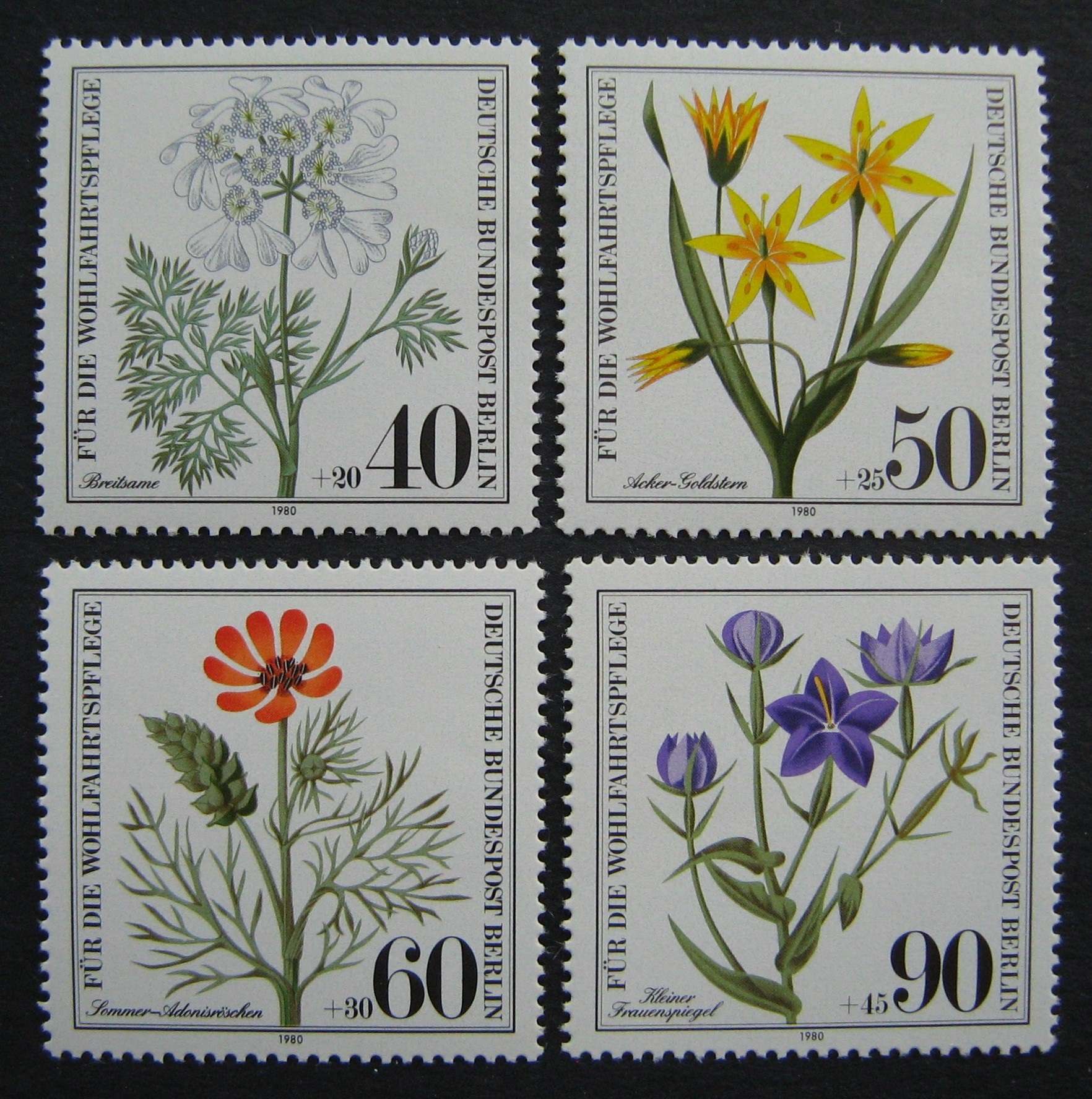 Vokietija, Vakarų Berlynas, pilna serija, MiNr 629-632 MNH**