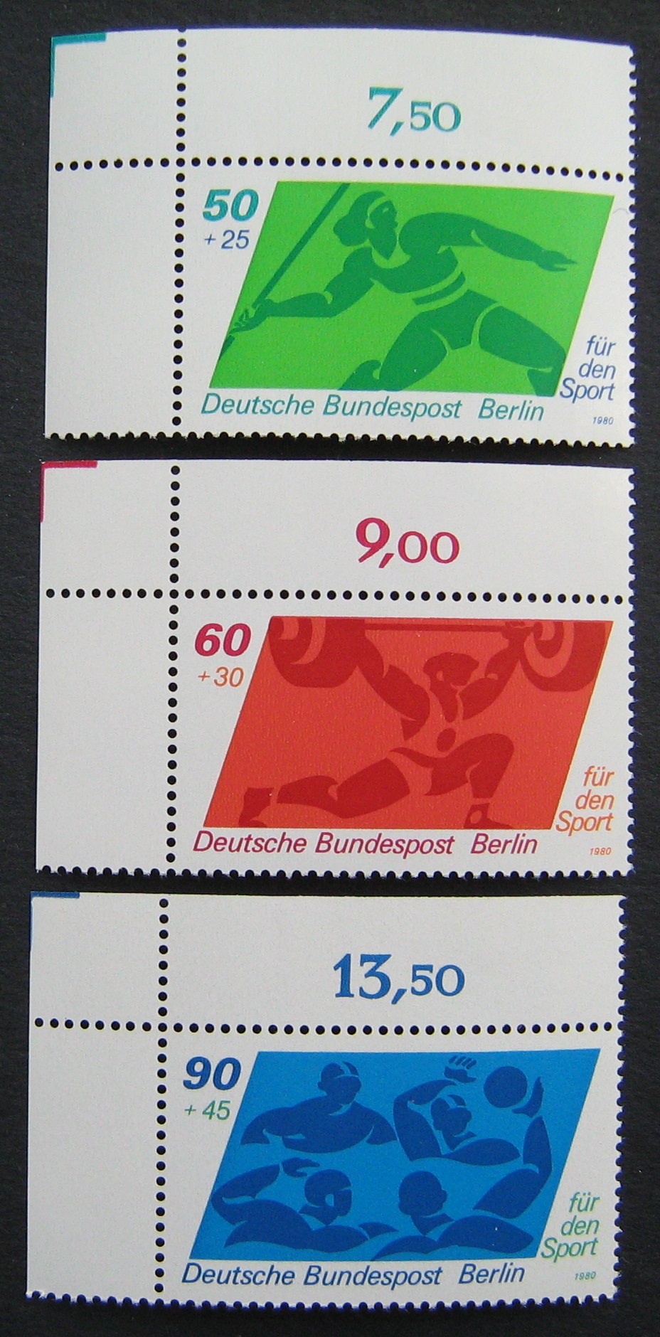 Vokietija, Vakarų Berlynas, pilna serija, MiNr 621-623 MNH**
