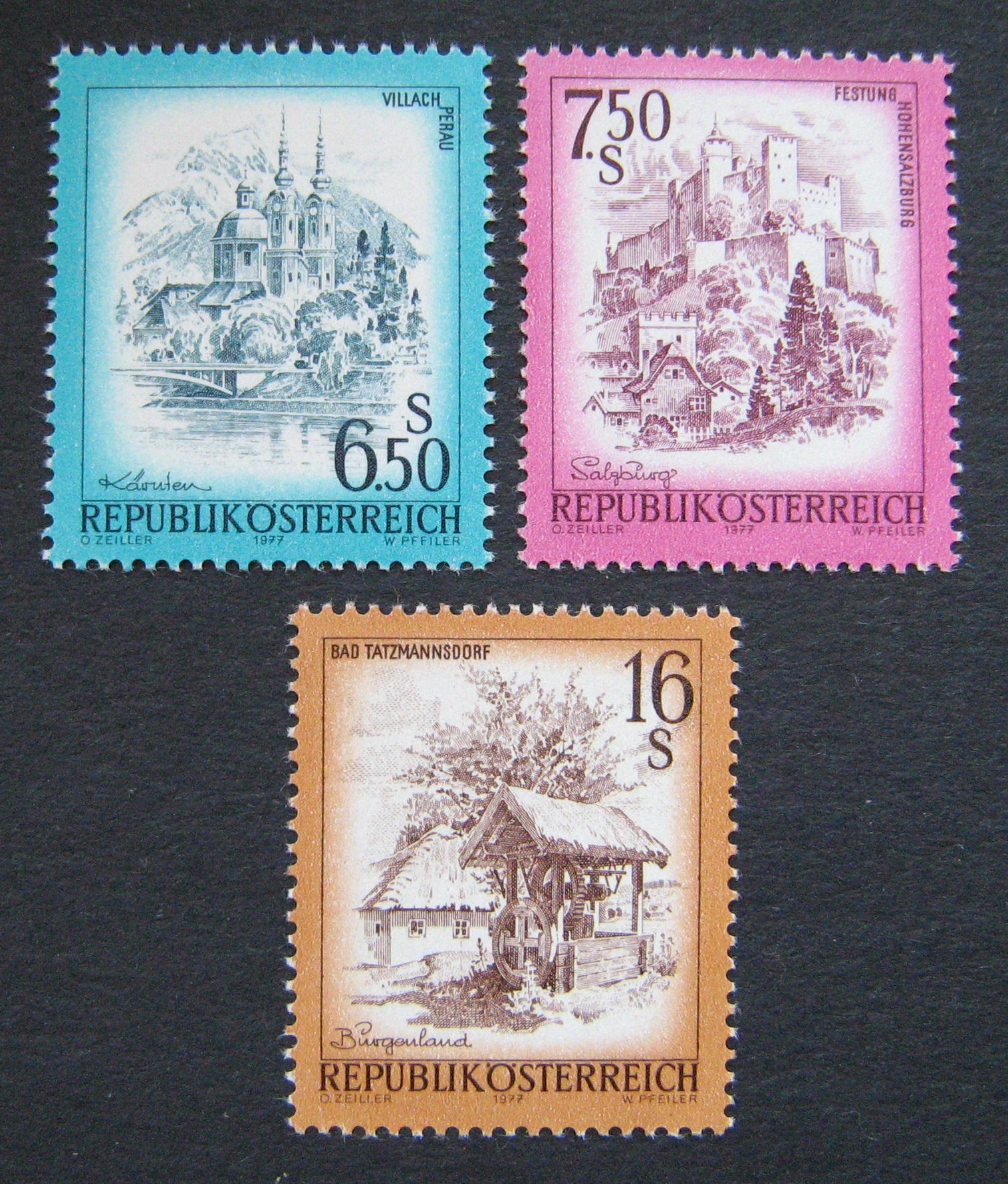 Austrija, pilna serija, MiNr 1549-1551 MNH**