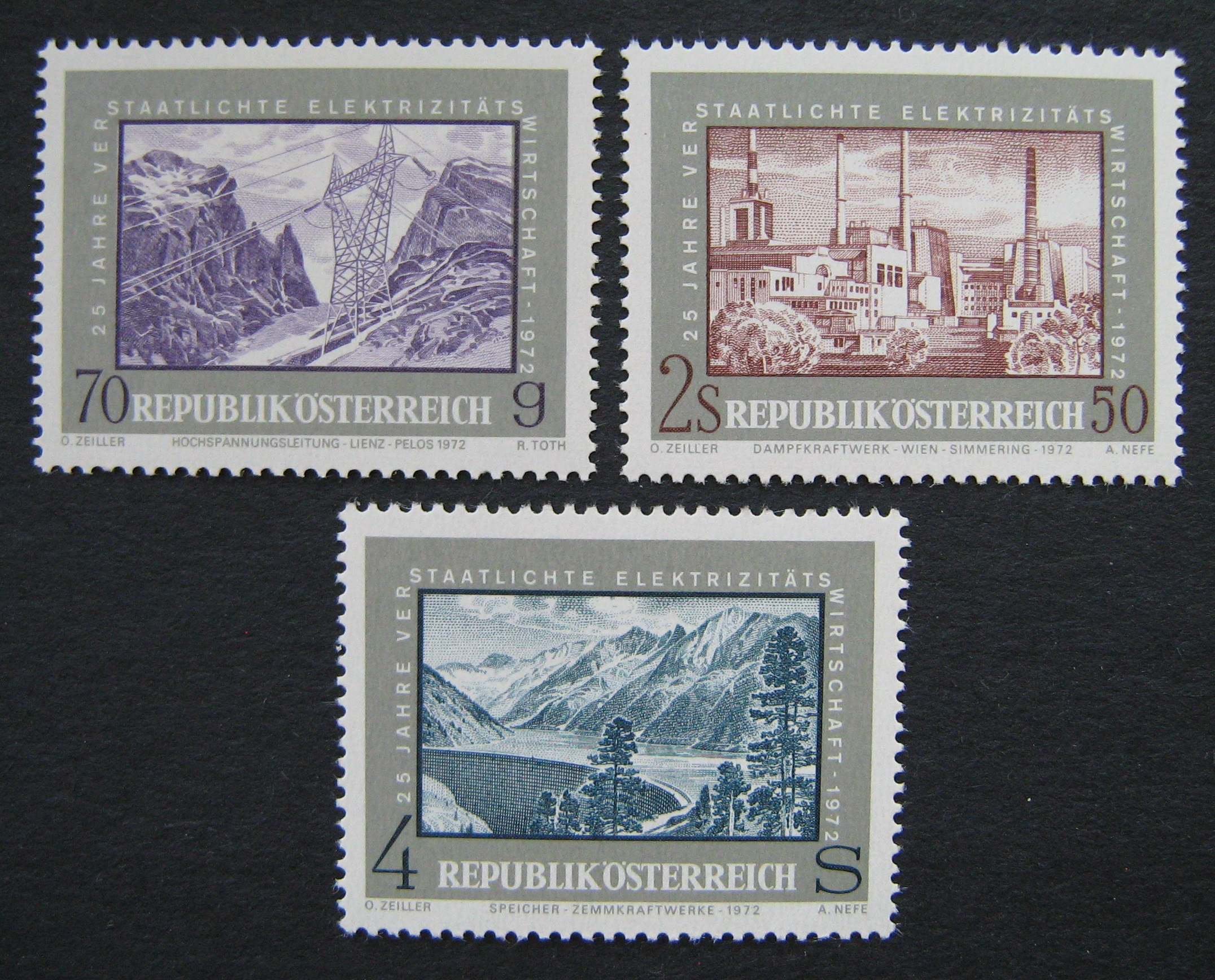 Austrija, pilna serija, MiNr 1389-1391 MNH**