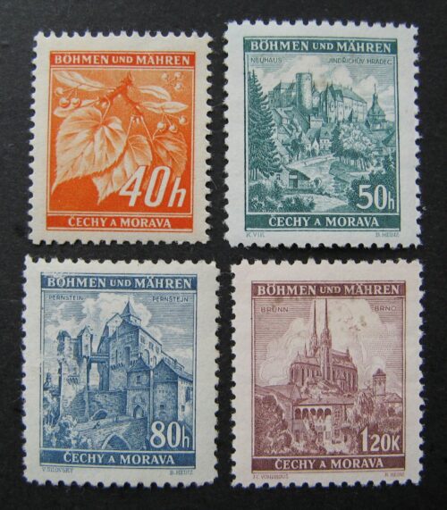 Vokietijos Reichas, Čekijos okupacija, pilna serija, MiNr 38-41 MH*