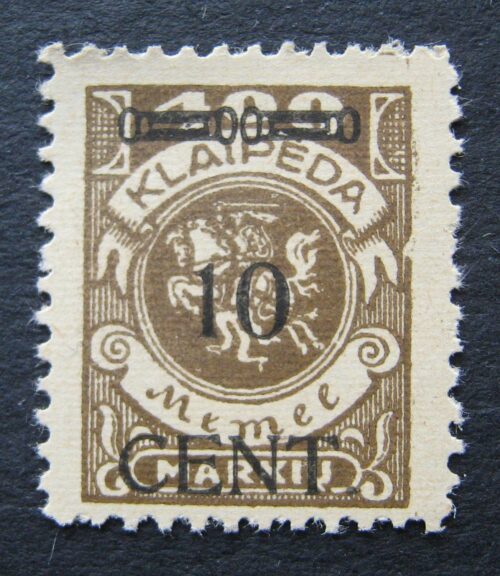 Klaipėda (Memel), MiNr 181III MLH*