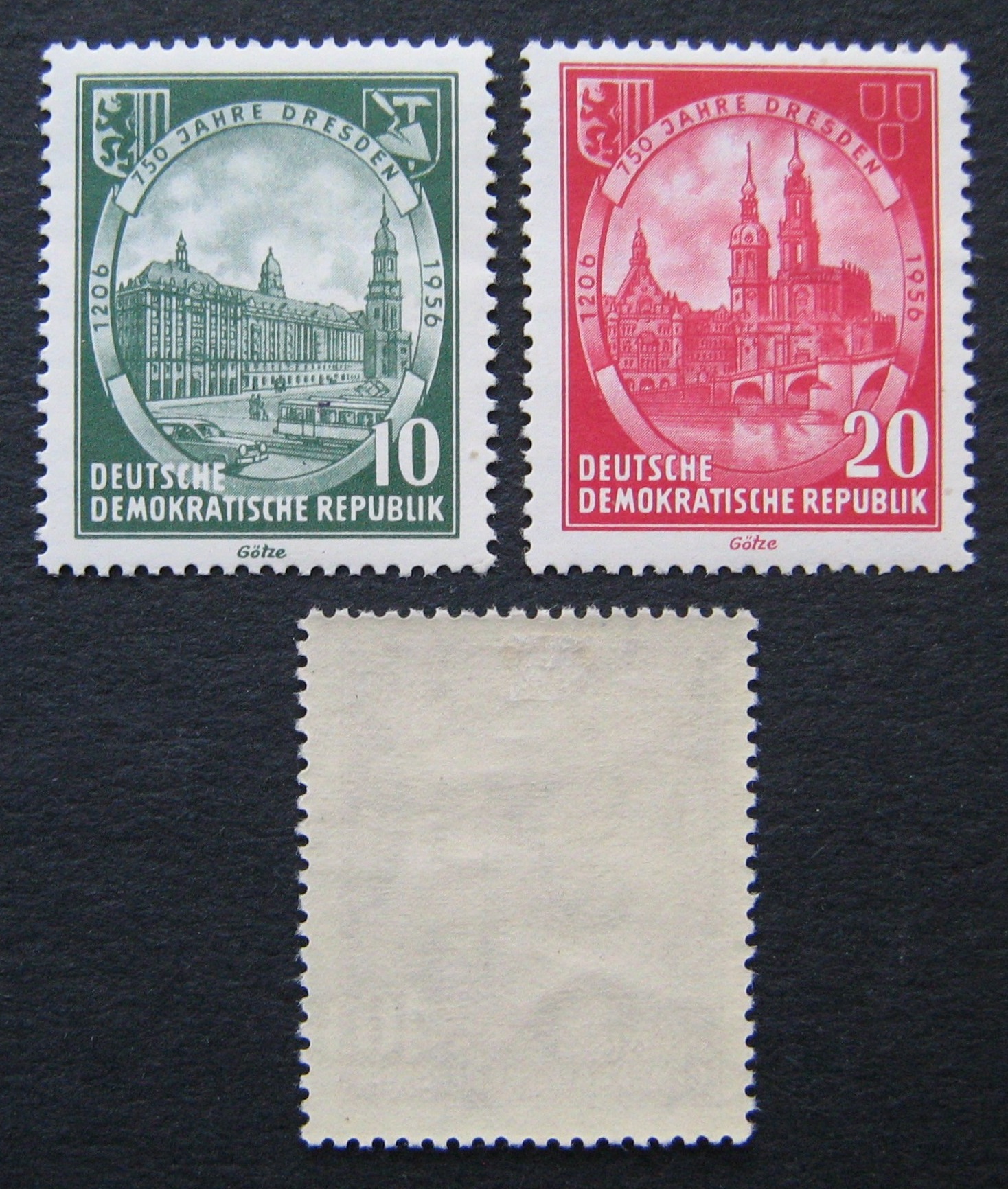 Vokietijos Demokratinė Respublika (VDR), pilna serija, MiNr 524-526 MNH**/MLH*