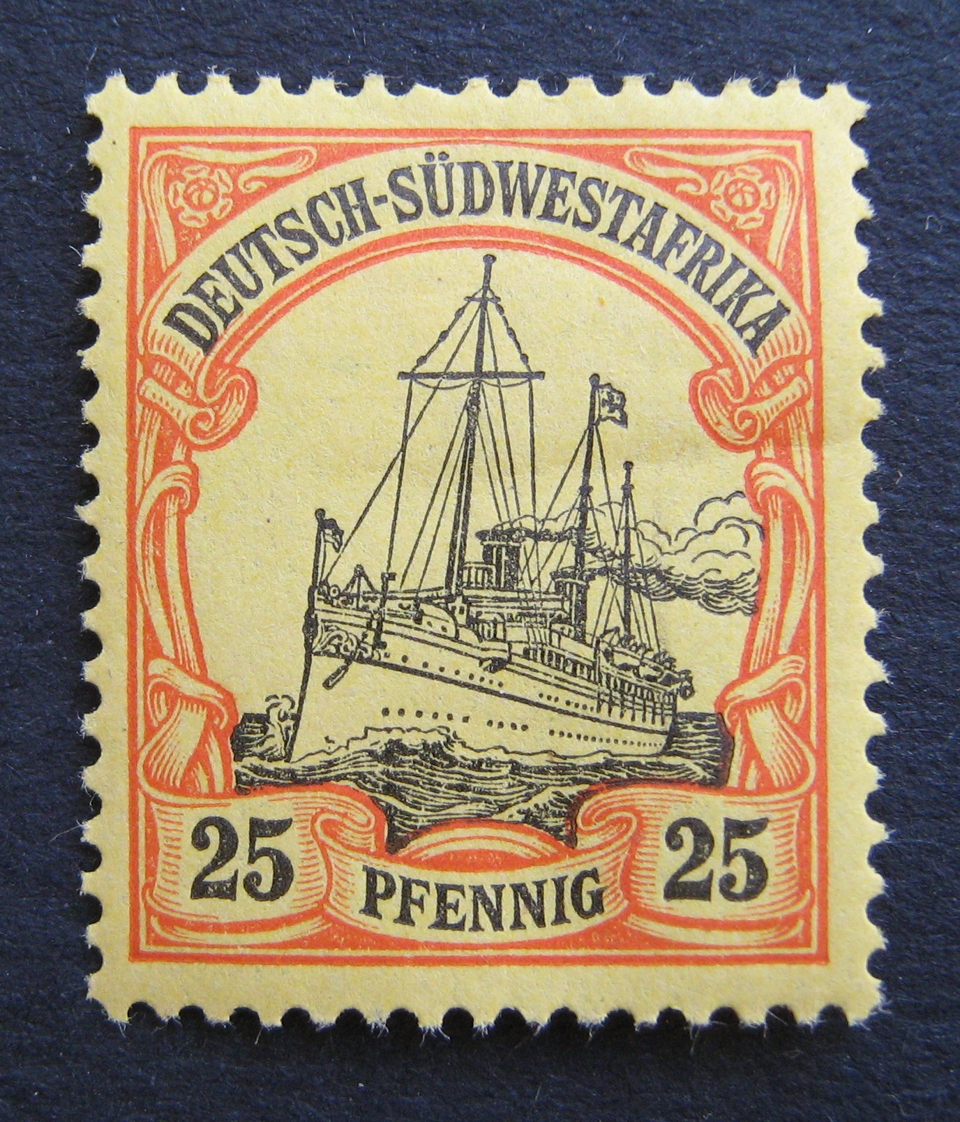 Vokietijos Reichas, Užsienio ir kolonijų paštas, Vokietijos Pietvakarių Afrika, MiNr 15 MH*