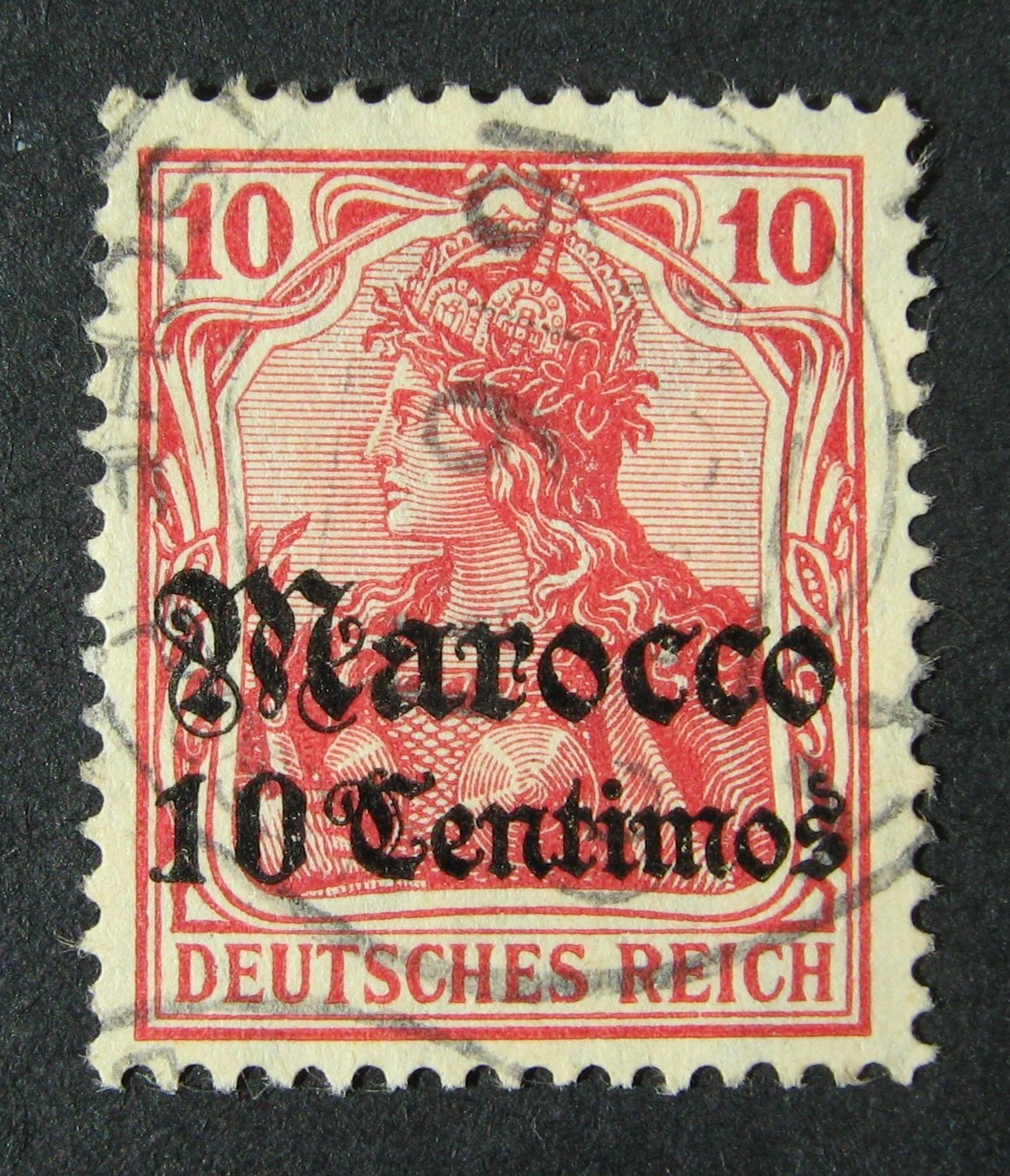 Vokietijos Reichas, Užsienio ir kolonijų paštas, Marokas, MiNr 36 Used (O)