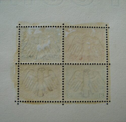 Vokietijos Reichas, blokas Nr. 1, MiNr 446-449 MLH*