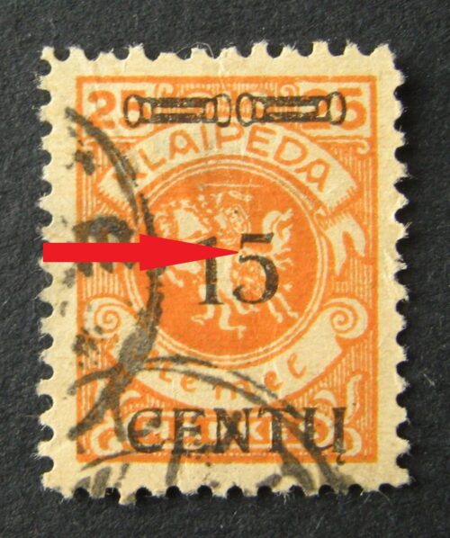 Klaipėda (Memel), abartinis MiNr 170 BI Used (O)