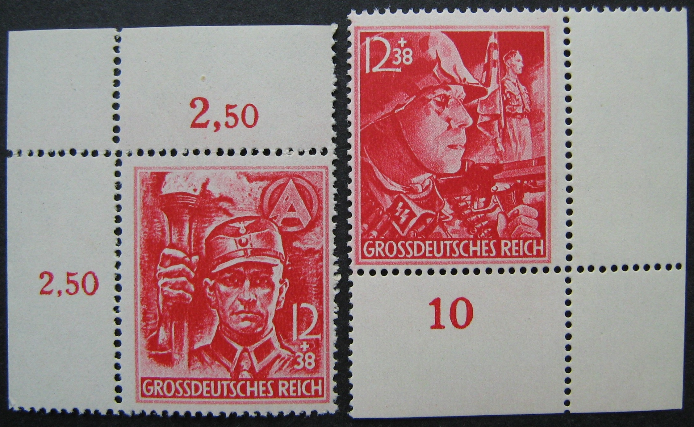 Vokietijos Reichas, pilna serija, MiNr 909-910 MNH**