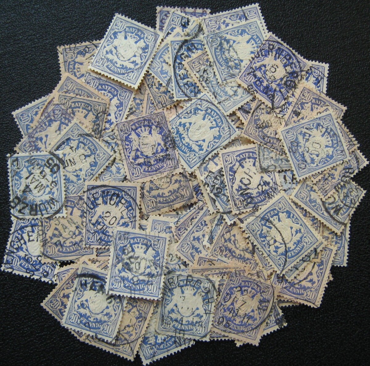 Senoji Vokietija, Bavarija, MiNr 56-57, 60-61 Used (O)