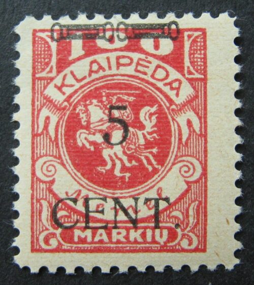 Klaipėda (Memel), MiNr 180II MH*
