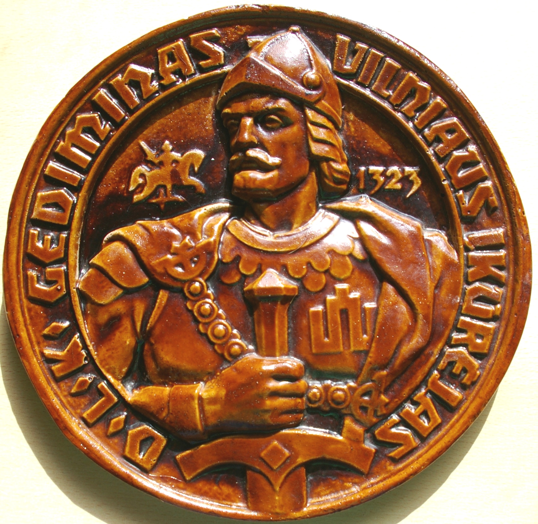 Gipsinis DLK Gedimino bareljefas A