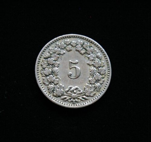 Šveicarija, 5 rapenai 1901m
