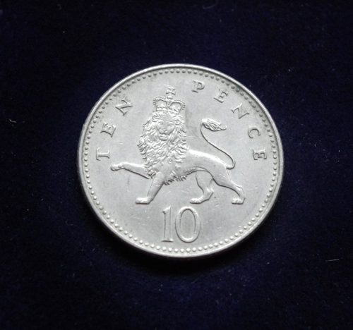 Didžioji Britanija, 10 pensų 1992m