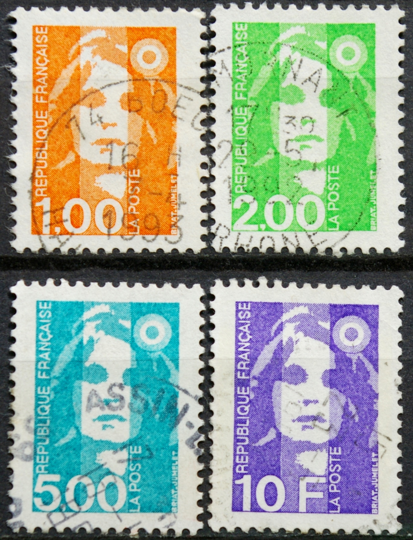 Prancūzija ScNr 2182-2183, 2194-2195 Used(O)