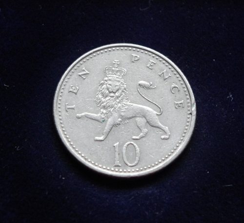 Didžioji Britanija, 10 pensų 1992m