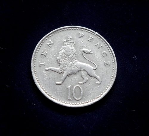 Didžioji Britanija, 10 pensų 1992m