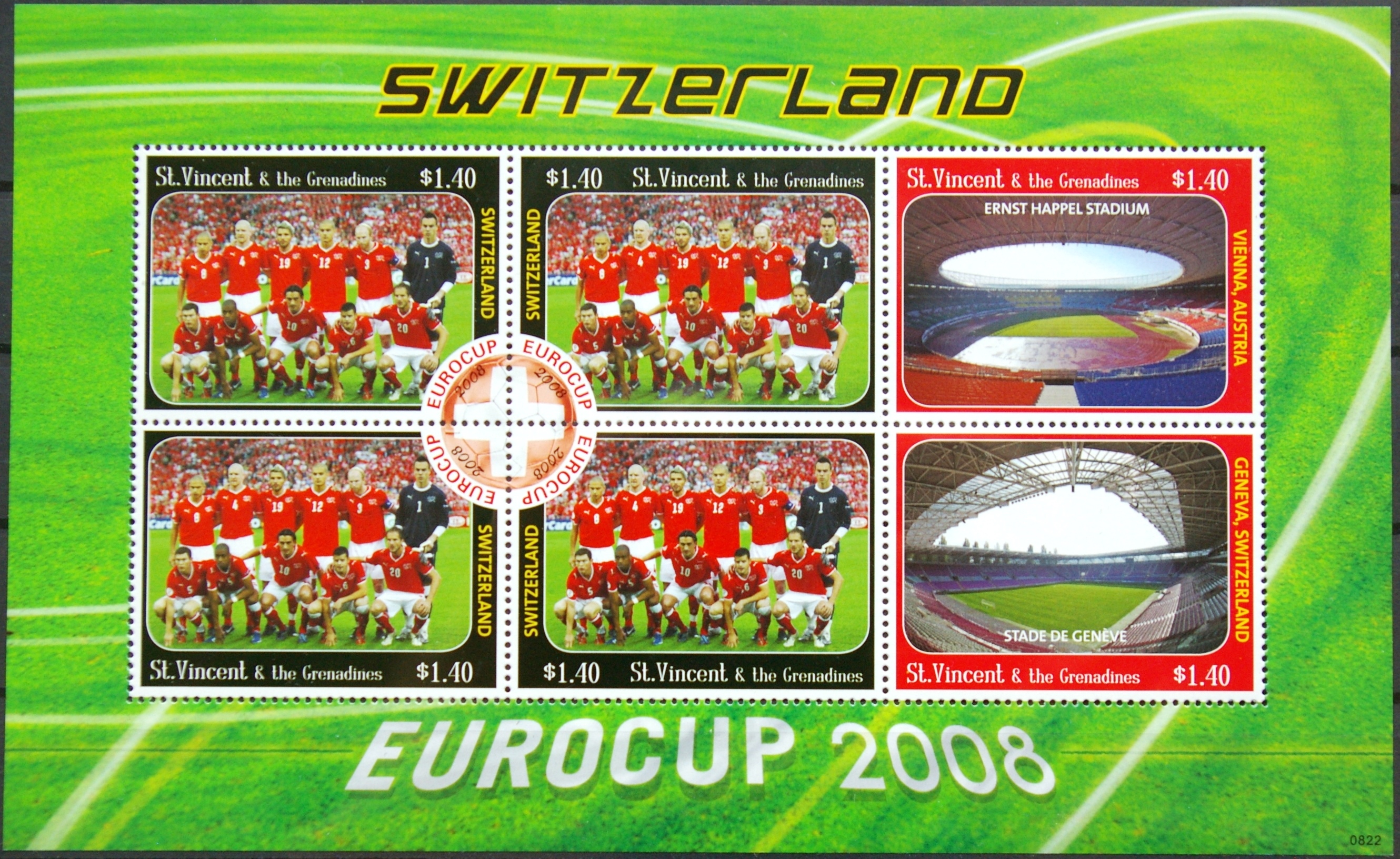 Sent Vinsentas ir Grenadinai, mažasis lapelis 2008m MNH** V