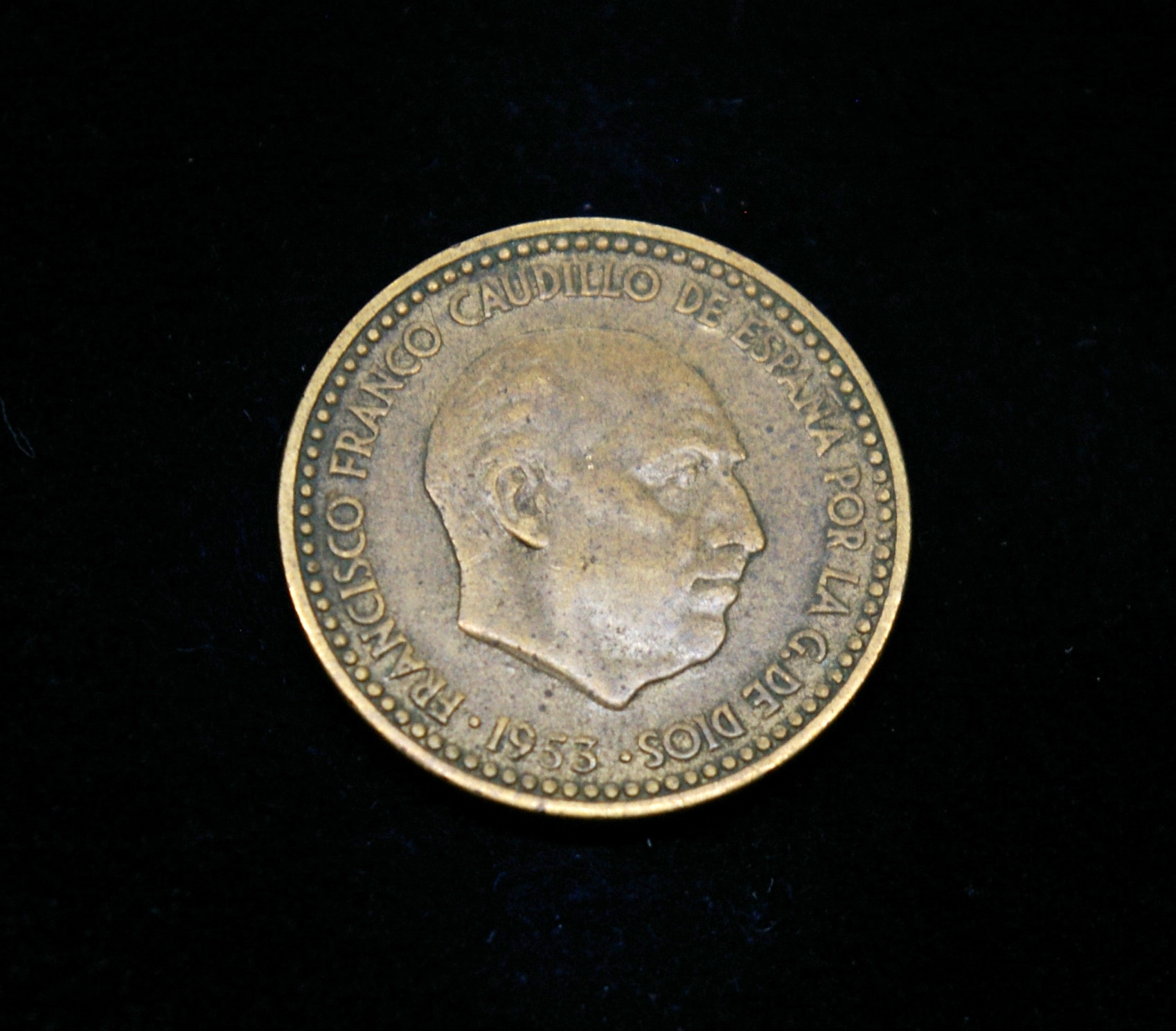 Ispanija, 1 peseta, 1953m *62