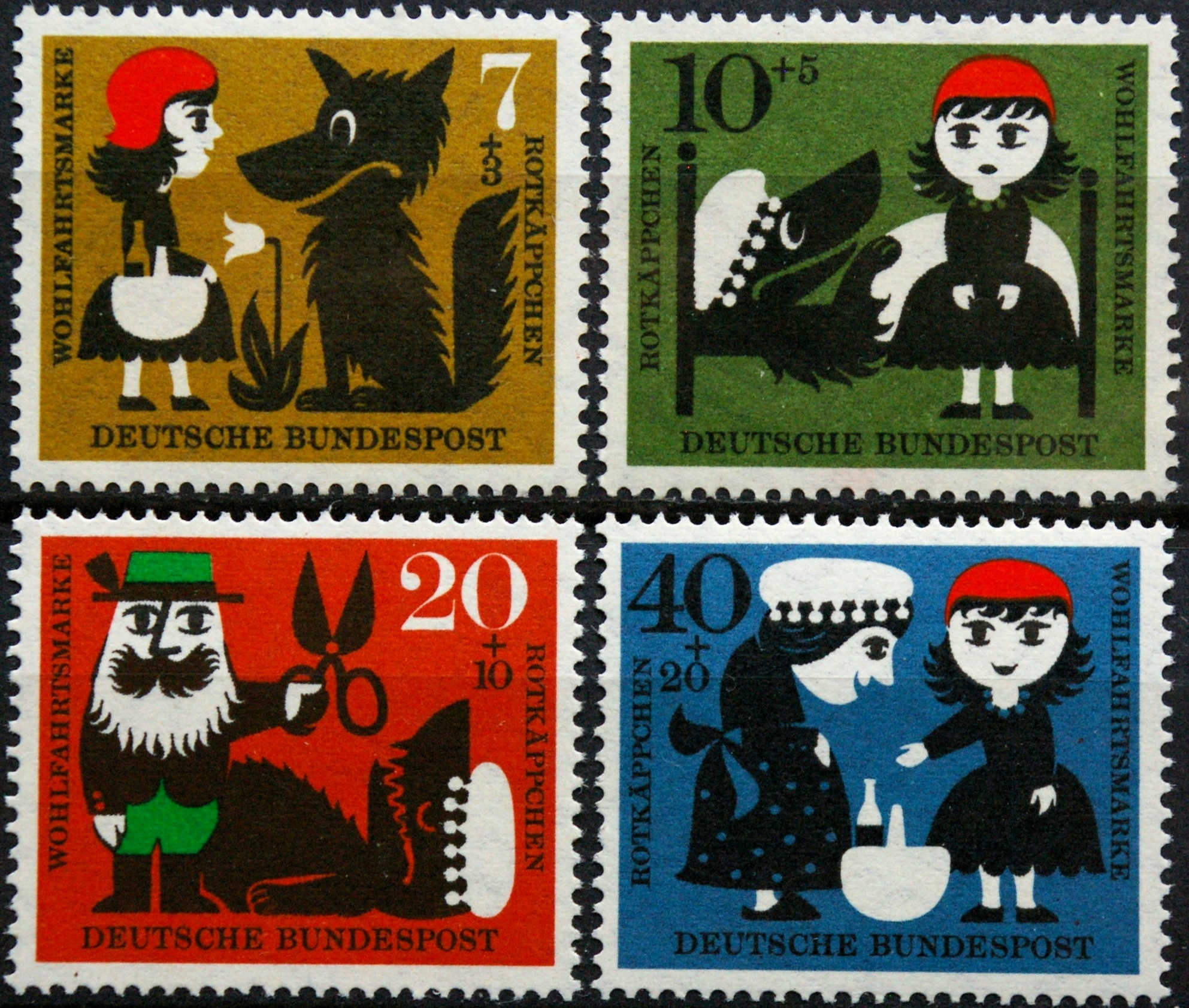 Vokietija, pilna serija, MiNr 340-343 MNH**