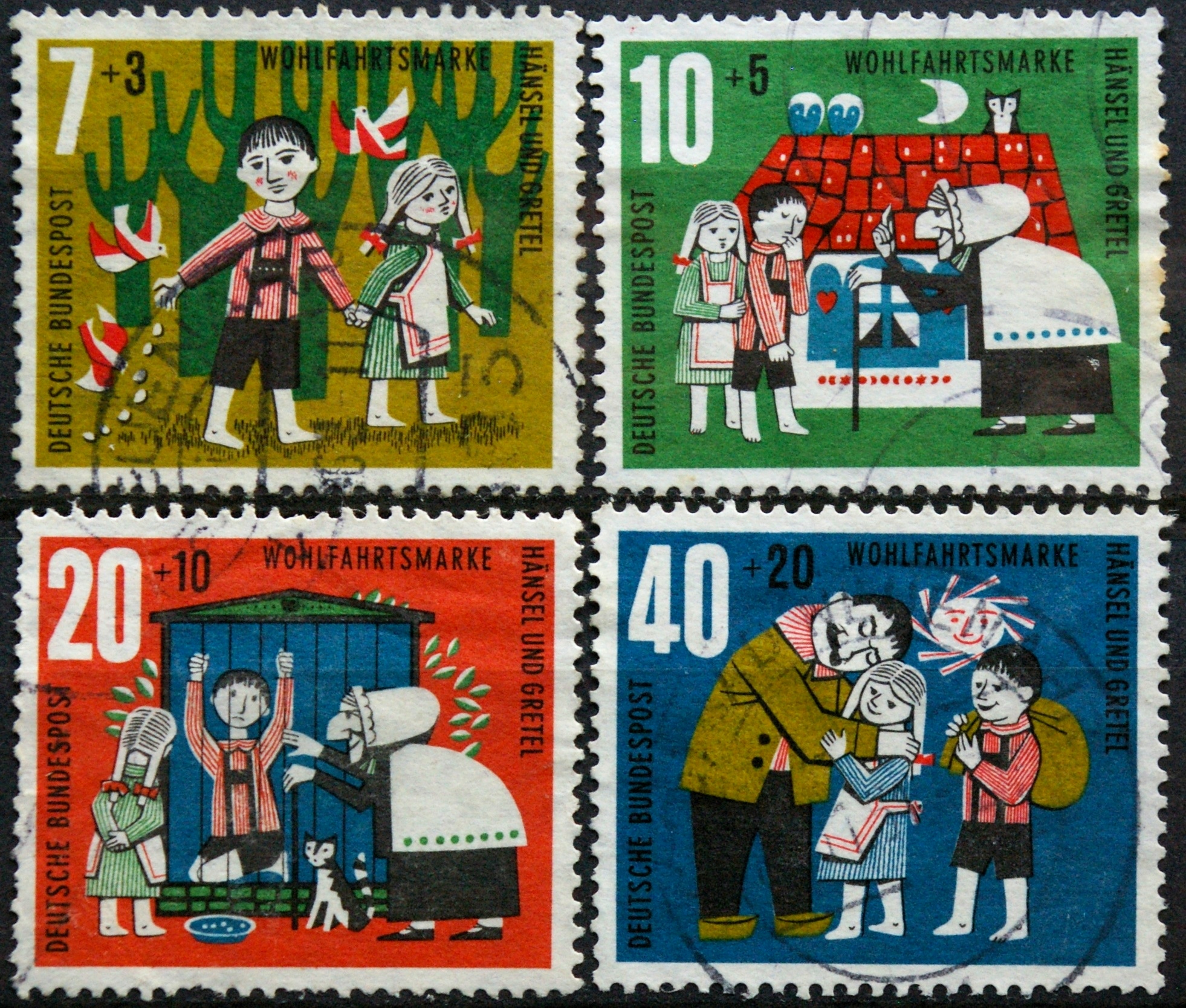 Vokietija, pilna serija MiNr 369-372 Used(O)